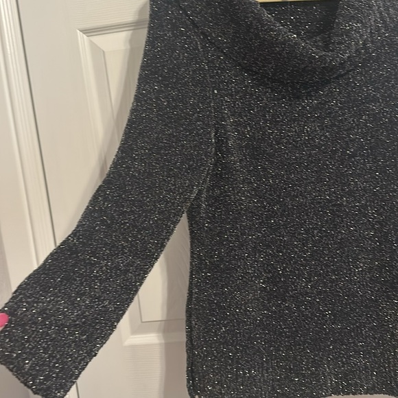 Black Sparkly Cowl Neck Sweater from White House Black Market - size LP - Picture 8 of 8
